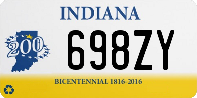 IN license plate 698ZY