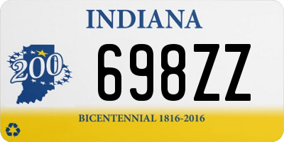 IN license plate 698ZZ