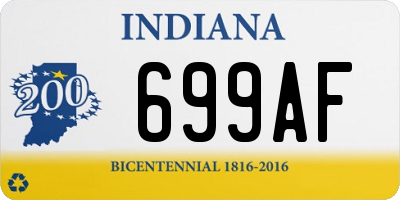 IN license plate 699AF