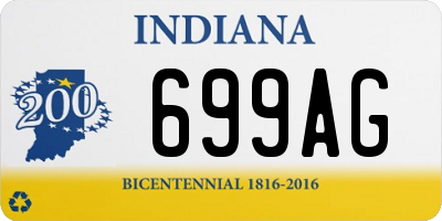 IN license plate 699AG