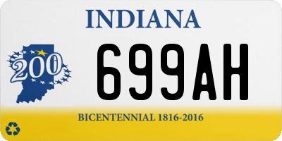 IN license plate 699AH
