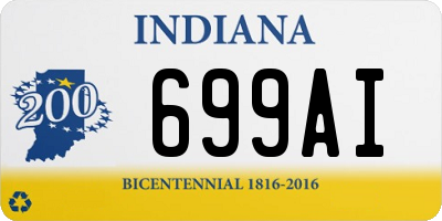 IN license plate 699AI