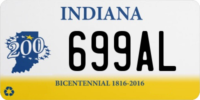 IN license plate 699AL