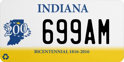 IN license plate 699AM