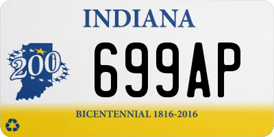 IN license plate 699AP