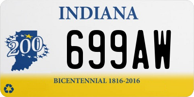 IN license plate 699AW