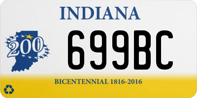 IN license plate 699BC