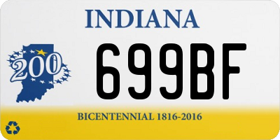 IN license plate 699BF