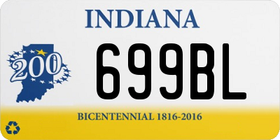 IN license plate 699BL