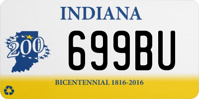 IN license plate 699BU