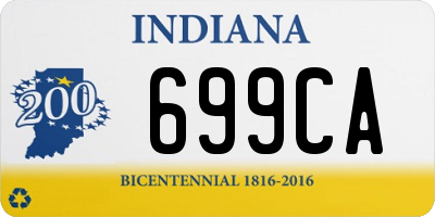 IN license plate 699CA