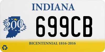 IN license plate 699CB