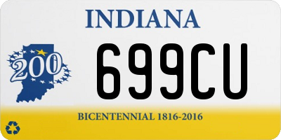 IN license plate 699CU