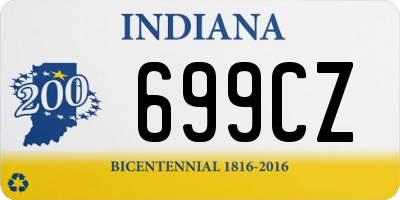 IN license plate 699CZ