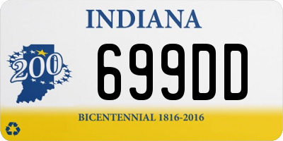 IN license plate 699DD