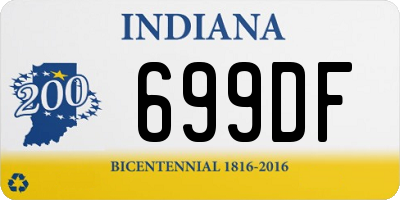 IN license plate 699DF