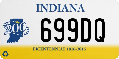 IN license plate 699DQ