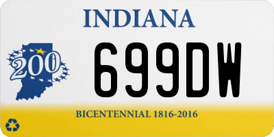 IN license plate 699DW