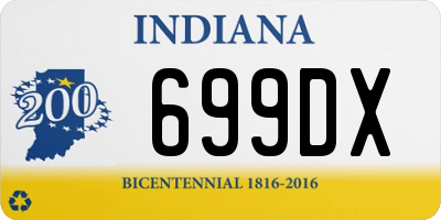 IN license plate 699DX