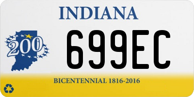 IN license plate 699EC