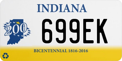 IN license plate 699EK
