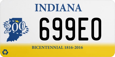 IN license plate 699EO