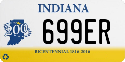 IN license plate 699ER
