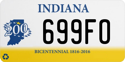 IN license plate 699FO