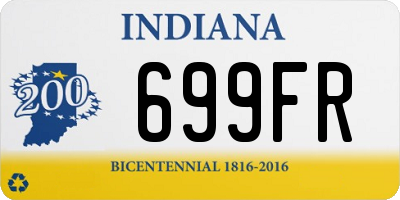 IN license plate 699FR