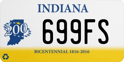 IN license plate 699FS