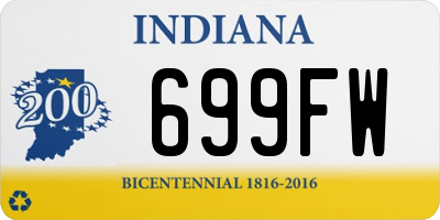 IN license plate 699FW