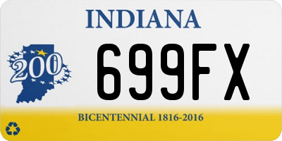 IN license plate 699FX