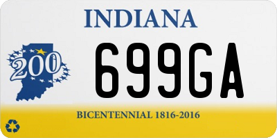 IN license plate 699GA