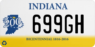 IN license plate 699GH