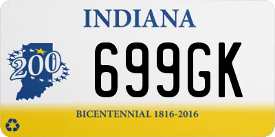 IN license plate 699GK