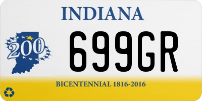 IN license plate 699GR