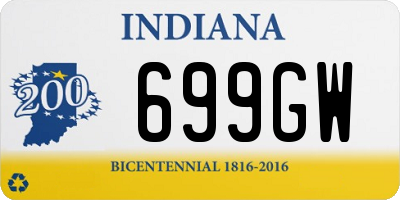 IN license plate 699GW