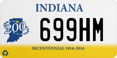IN license plate 699HM