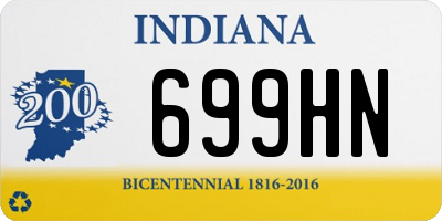 IN license plate 699HN