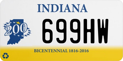 IN license plate 699HW