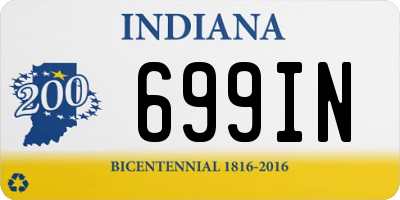 IN license plate 699IN