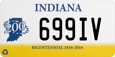 IN license plate 699IV