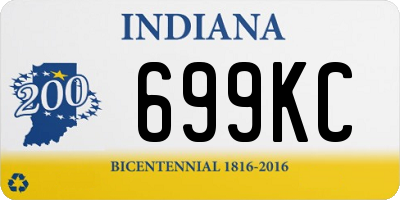 IN license plate 699KC