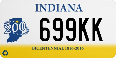 IN license plate 699KK