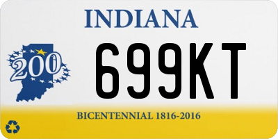 IN license plate 699KT