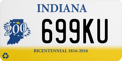 IN license plate 699KU