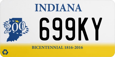 IN license plate 699KY