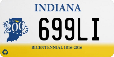 IN license plate 699LI