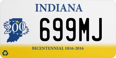 IN license plate 699MJ