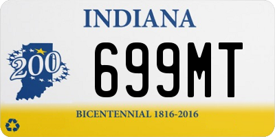 IN license plate 699MT